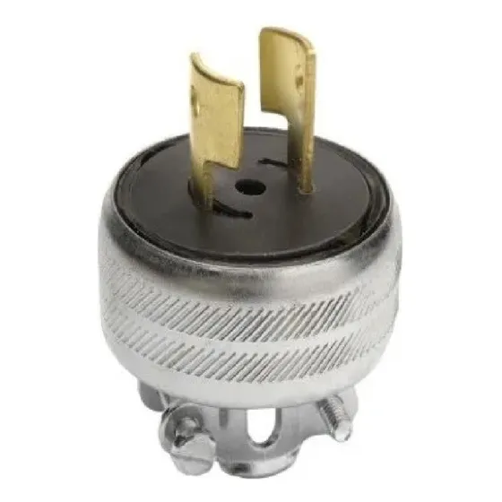 Clavija Media Vuelta 2 Polos 2 Hilos 20a 250v Nema L2-20 P