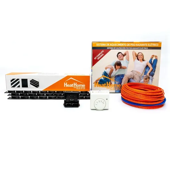 Kit Piso Aquecido Electrico Calefacao 5m² Termostato Manual 