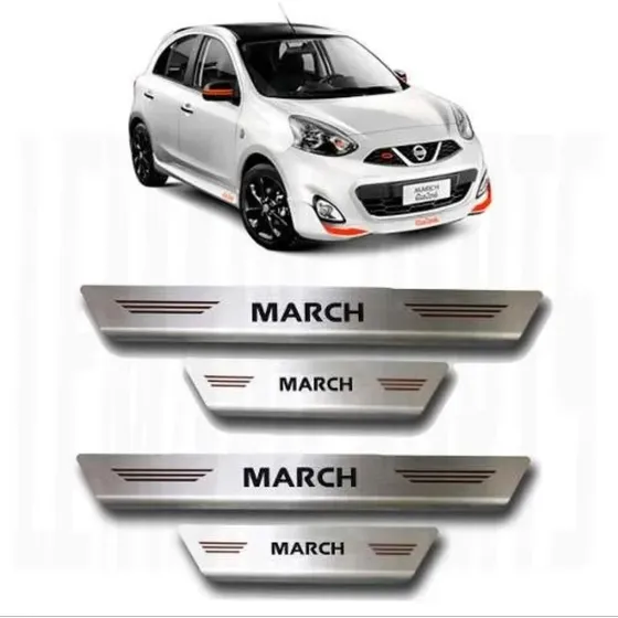Kit Pisapuertas Nissan March Acero Inoxidable