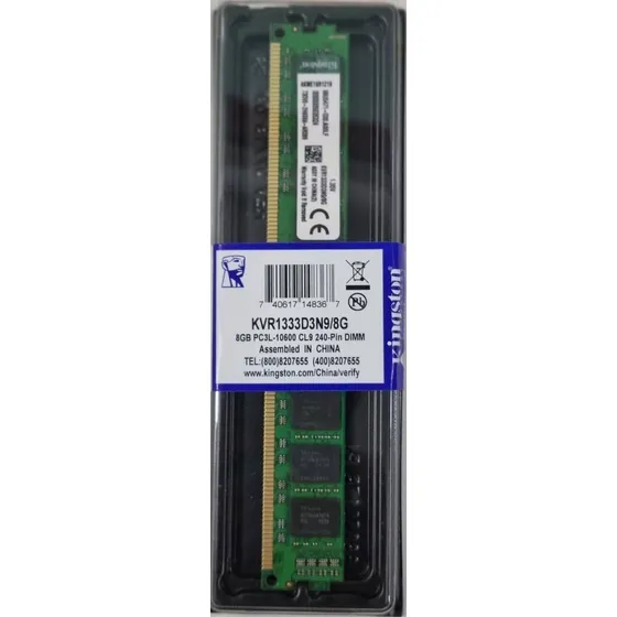 Memoria Ram Ddr3l 8gb 1333/10600 1.35v Kingston Pc 