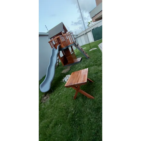 Casa De Juego En Madera Para Niños