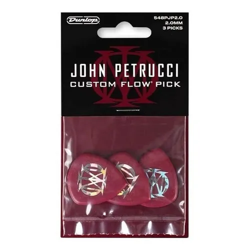 Juego De Puas Dunlop 3 Pzas Mod.john Petrucci 548pjp2.0 Color Rojo Vino Tamaño Mediano