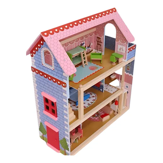 Casa De Madera Mediana De Muñecas