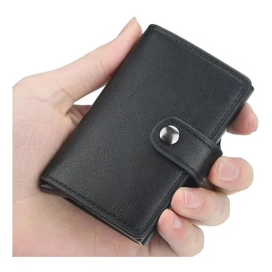 Billetera Tarjetero Automático Ejecutiva Antirrobo Rfid     