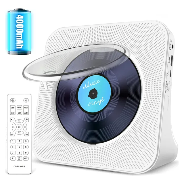 Is- Reproductor De Cd Portátil Con Bluetooth 4000mah