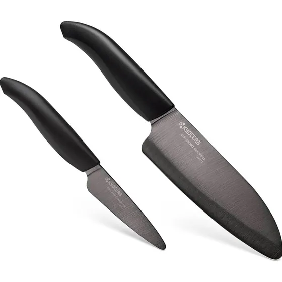 Juego Cuchillos De Cocina, De Ceramica Kyocera, 5,5  Y 3 