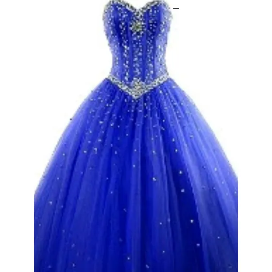 Vestido De 15 Azul Con Piedras