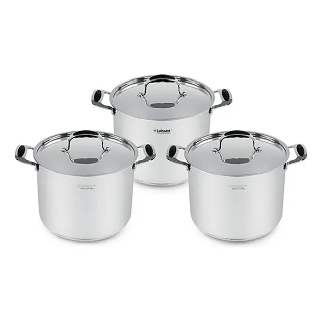 Ollas Grandes  Acero Inoxidable 18/10 Luissant 6 Pcs 