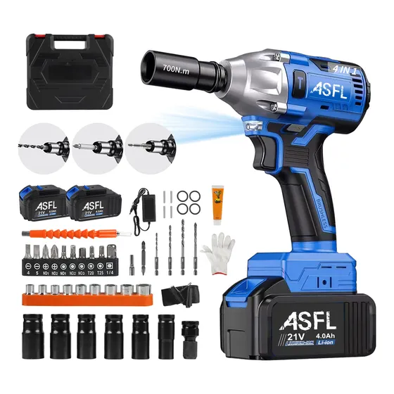 Llave De Impacto Inalambrico Electrica Pistola Taladro Kit