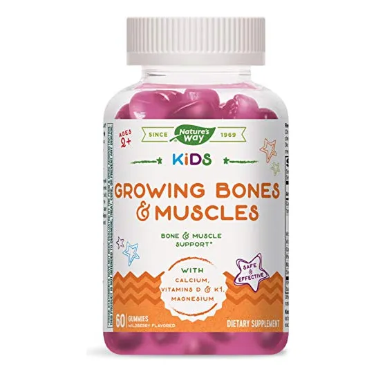 Suplemento Nature's Way Kids Growing Bones & Muscles, 60 Gom
