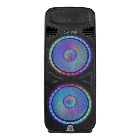 Parlante Kalley K-spk400 Bluetooth 400w Negro Fm Karaoke