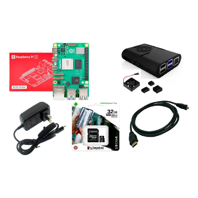 Raspberry Pi5 8g Ram Model B Kit Completo Wifi Bluetooth