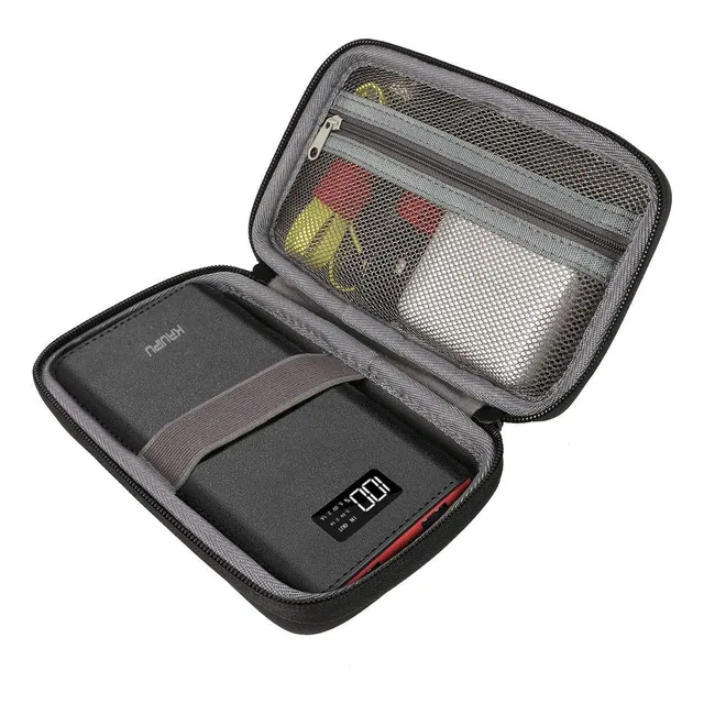 Estuche Rígido Viaje Batería Adaptador Cargador Portátil