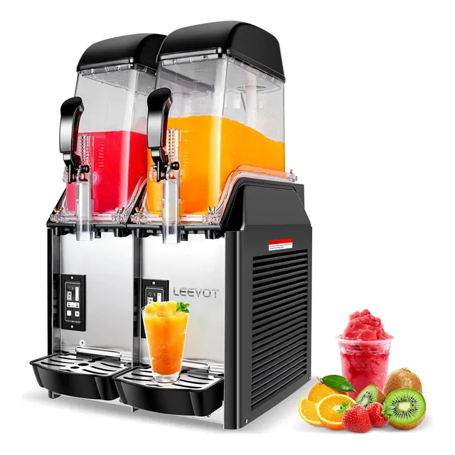 Máquina De Granizados 24 Litros 2 Tanques 850 Watts