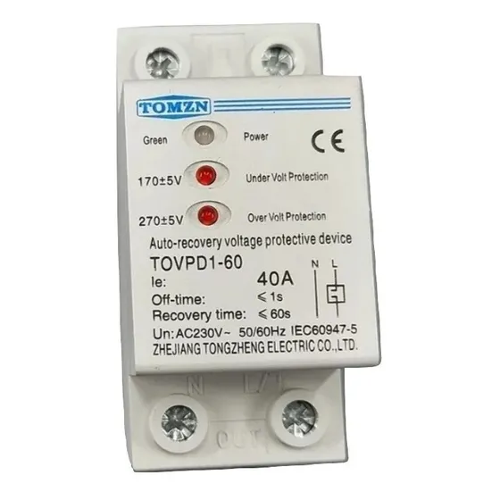 Protector Tension Alta Baja Tomzn Riel Din 40 A