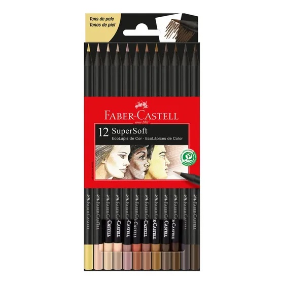 12 Lapices De Colores Supersoft Skin Tones - Retrato