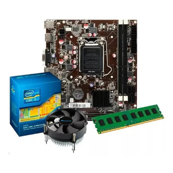 Kit Intel Core I5 3470 3.6 Ghz + Placa H61 + 8gb Ram Promoç