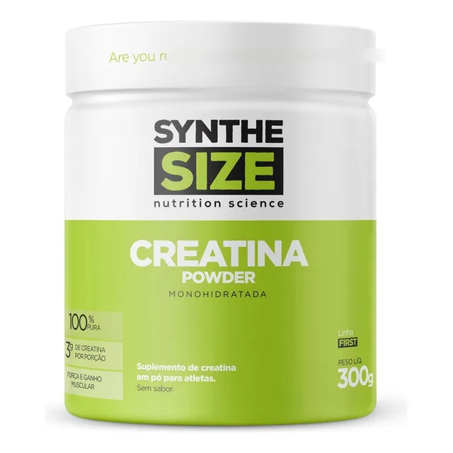 Creatina 300g Synthe Power Monohidratada Desempenho E Força