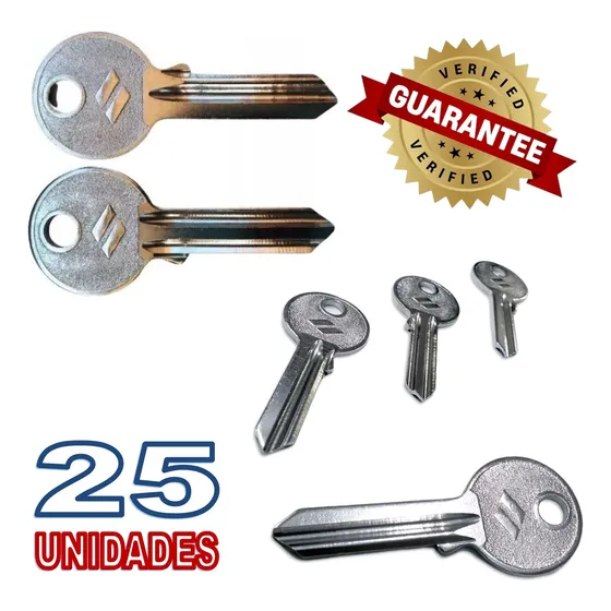 Pack 25 Llave Nueva Para Cerrajería Derecha O Izquierda
