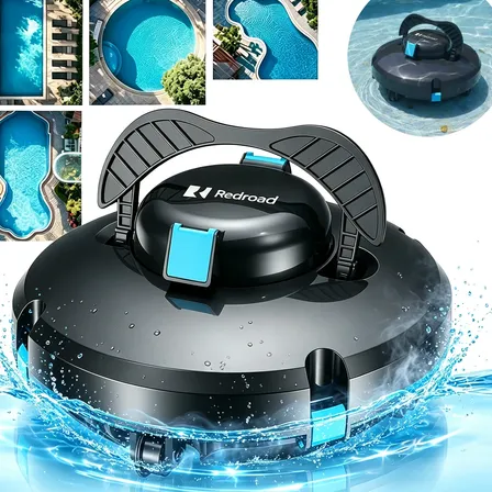 Robô Aspirador De Piscina Automático Redroad S1 Área 102 M2 Preto 127/220v