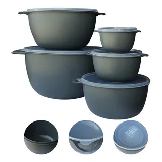 Kit 5 Vasilhas Plåsticas Caçarola Alimento Tampa Cozinha Kit 5 Vasilhas Plåsticas Caçarola Alimento Tampa Cozinha
