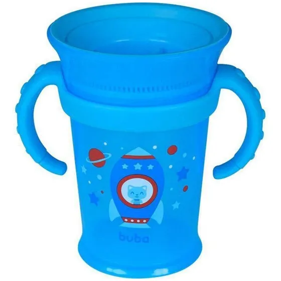 Copo De Treinamento 360 Com Alça Azul - Buba