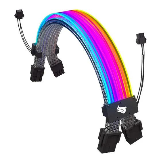 Cabo Extensor Premium Pcie Pichau Ps100, Rgb, 300mm 127/220V