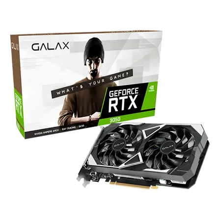 Placa De Vídeo Galax Geforce Rtx 3050 1-click Oc Ex 2x V2 6g