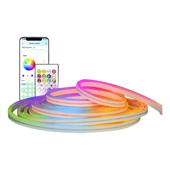 Tira Luz Led Neon 5 Mts  Rgb Configurable Bluetooth