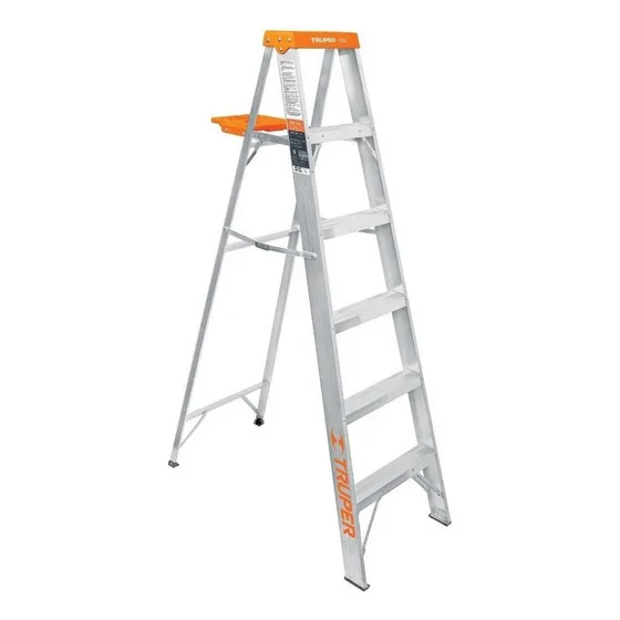 Escalera De Aluminio Tijera Truper 9 Peldaños Bandeja  10436