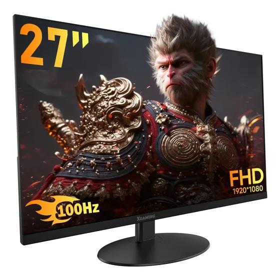 Monitor De 27 Pulgadas, 1080p Monitor De Computadora Sin Mar