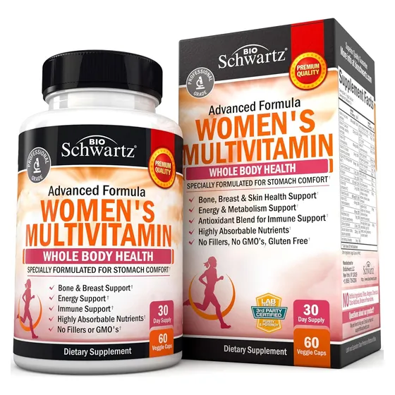 Suplemento Schwartz Multivitaminico Para Mujeres 60 Capsulas