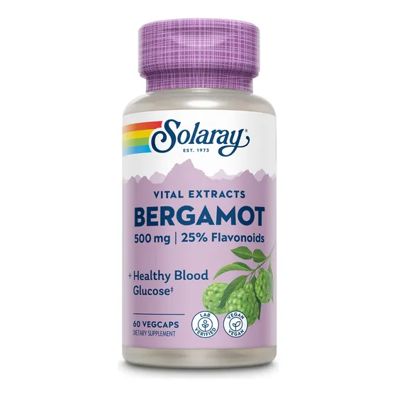 Suplemento Solaray Bergamot Advanced Formula 500 Mg 60 Unida
