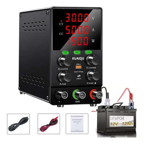 Ocp Ovp Protección Contra Cortocircuitos Sps305s 30v 5a Fuente De Alimentación Regulable Laboratorio 150w Interfaz Usb A Usb C