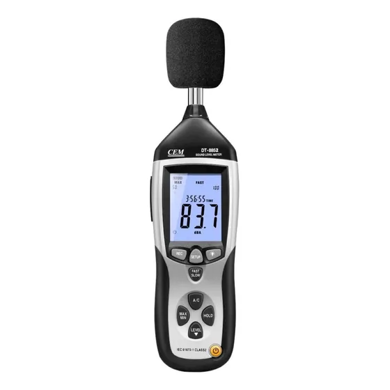 Cem Dt-8852 decibelímetro sonometro Datalogger con certificado