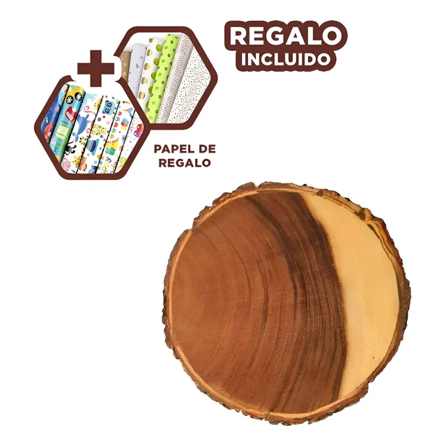 Bandeja Eficiente Y Util De Madera 33cm Ho32308 Y+papel De R