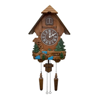 Reloj Cucú De Madera Con Elementos A Color, Kukoo K3200 Reloj Cucú De Madera Con Elementos A Color, Kukoo K3200