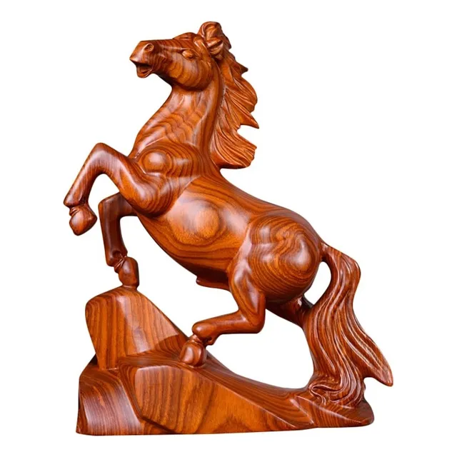 Escultura De Madera Entera, Arte Moderno, Caballo De Madera