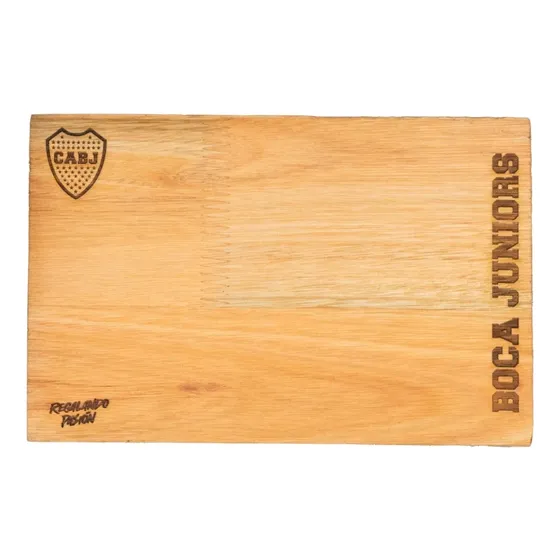 Tabla Madera Picada Futbol Asado Equipos Regalo Padre 23x15