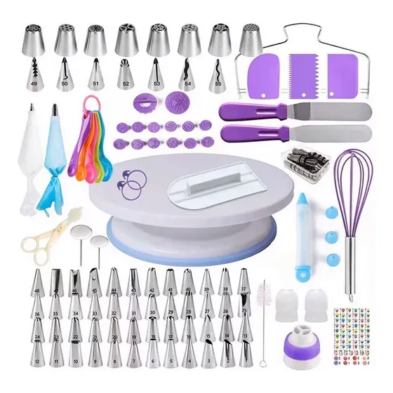 Kit Confeiteiro Iniciante Completo Com Bicos De Confeitar