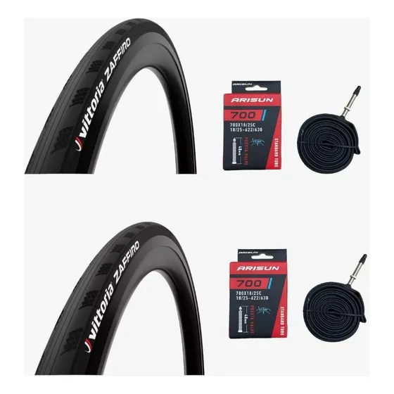 Pack 2 X Neumatico Bicicleta Vittoria 700x25 Zaffiro+camaras