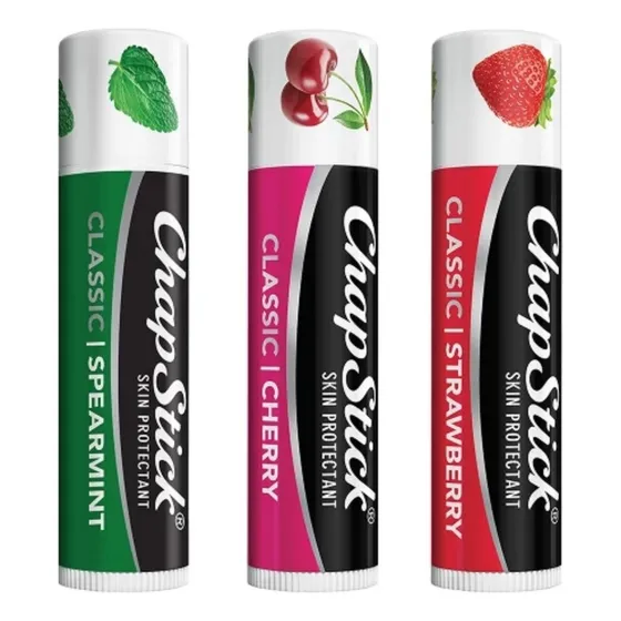Kit 3 Chapstick Classic Lip Balm Protector Labial