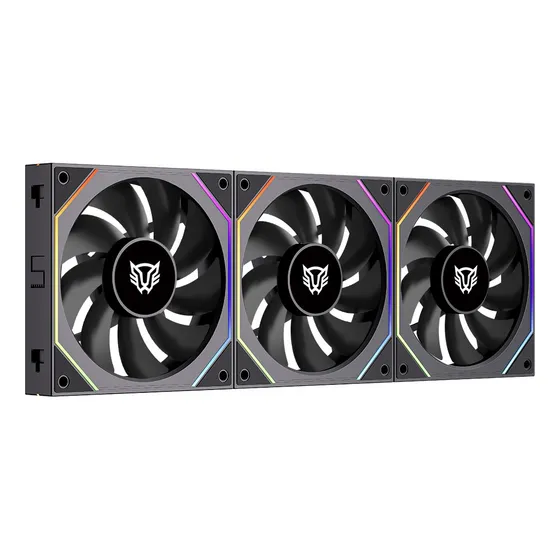 Kit 3 Ventiladores Magenticos Para Pc Eolox Link Exl95