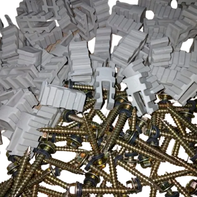 Soporte Tope Chapa Acanalado + Tornillo Punta Aguja 2  X 100