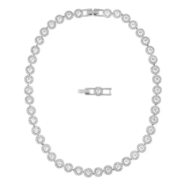 Collar Swarovski Angelic White - Baño De Rodio