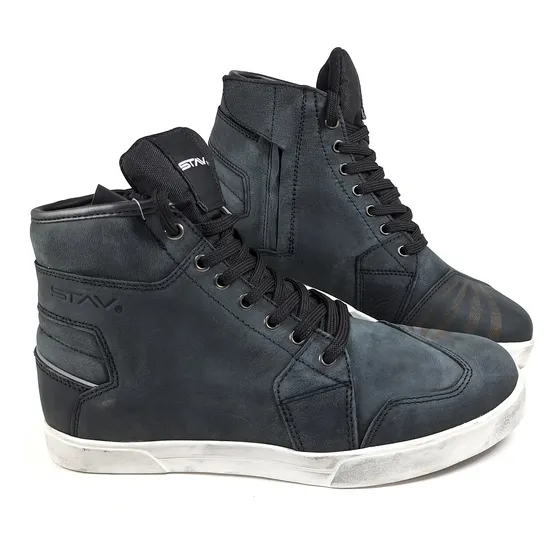 Botas Cuero Moto Impermeable Con Protecciones Commuter Stav