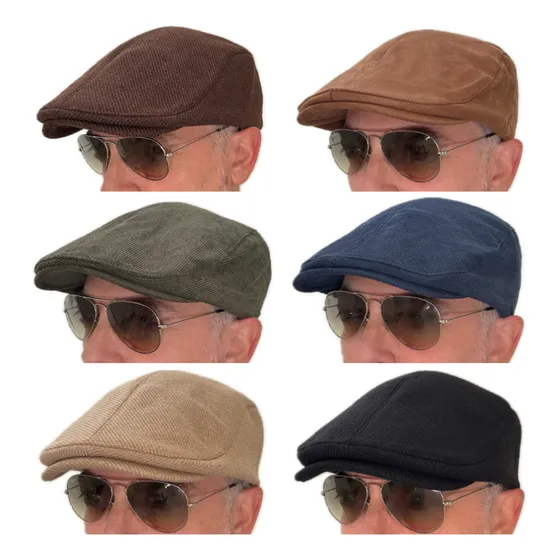Boina Newsboy Tipo Lana Hilo Inglesa Tweed Pied De Poule