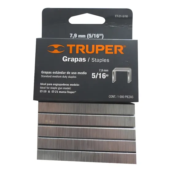 Grapas Para Engranpadoras Truper Et 19 Et 21 - 1000 Pc