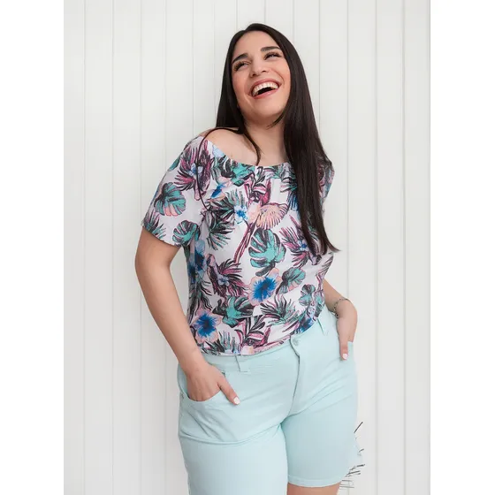 Remera Indore Microfibra Estampada Mujer Talles Especiales