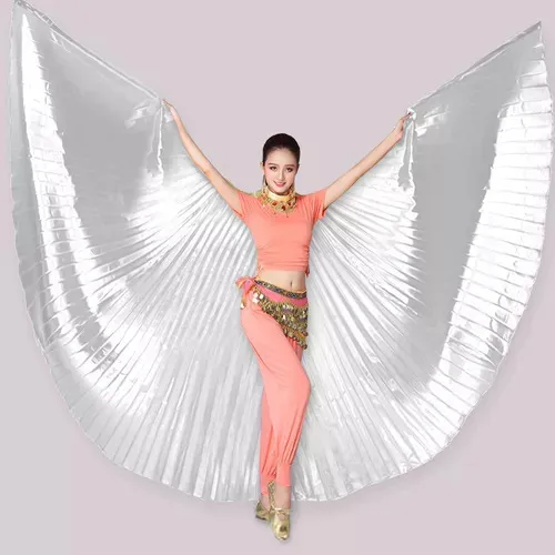 Danza Árabe Con Alas Y Bastones De Isis Plateada